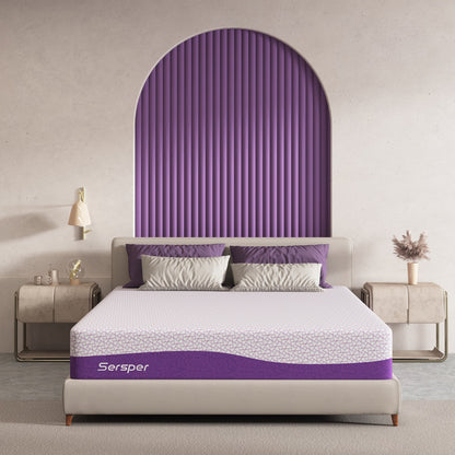 Materasso in memory foam di lusso da 12 pollici, mediamente rigido, materasso Queen/King opzionale