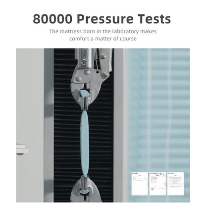 Materasso a molle insacchettate indipendenti in memory foam con parte superiore in gel Euro da 12 pollici di medie dimensioni, in una scatola