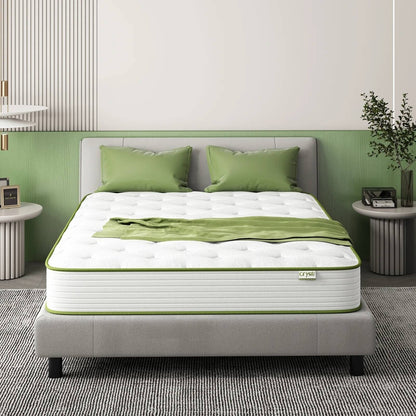 Materasso in memory foam ibrido in gel da 12 pollici di medie dimensioni in una scatola