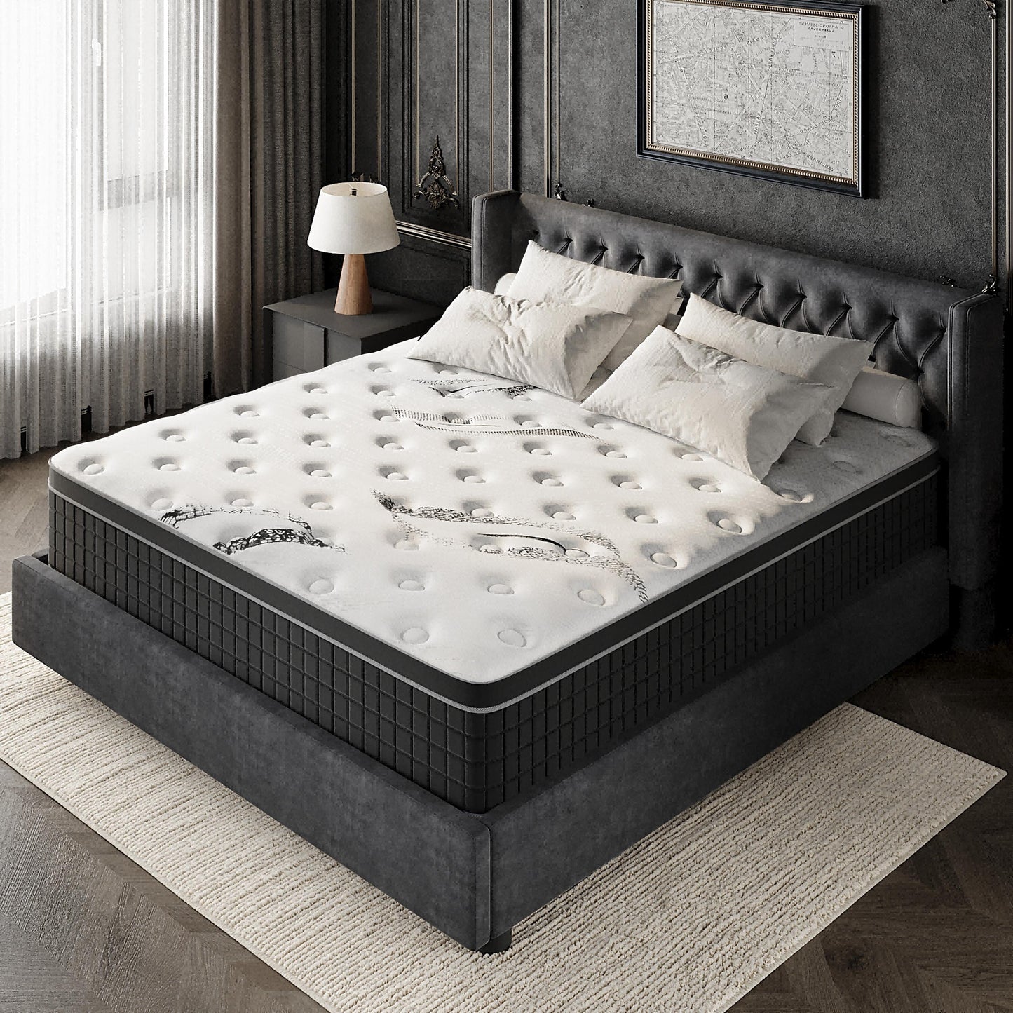 Materasso in memory foam ibrido medio da 12 pollici