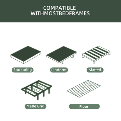 Materasso ibrido in memory foam da 12 pollici in una scatola