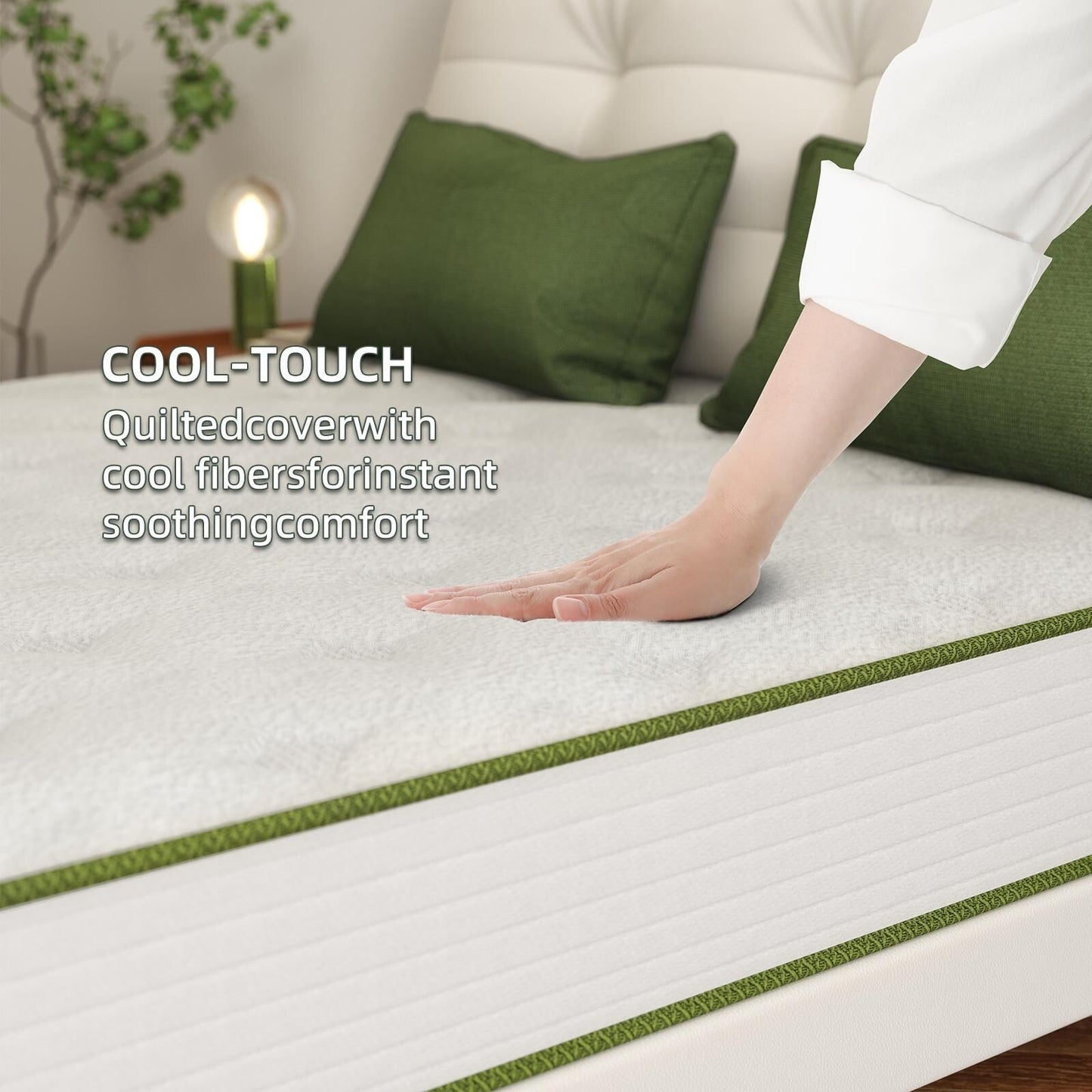 Materasso ibrido in memory foam da 12 pollici in una scatola