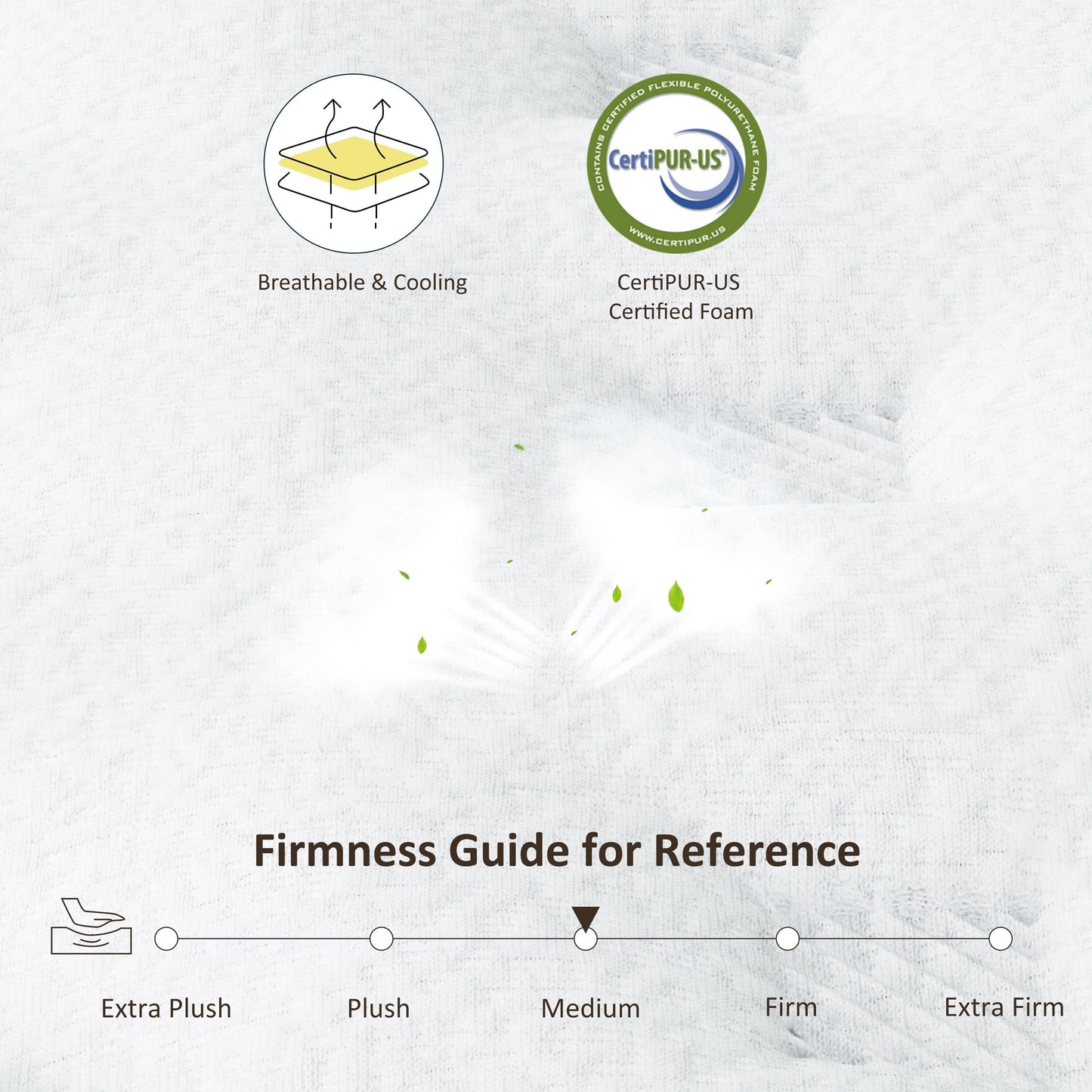 Materasso ibrido in memory foam da 12 pollici in una scatola