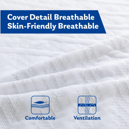 Materasso in memory foam da 12 pollici, materasso in gel rinfrescante al tè verde, letto in una scatola, certificato CertiPUR-US