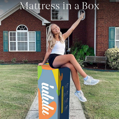 Materasso in memory foam da 12 pollici, materasso in gel rinfrescante al tè verde, letto in una scatola, certificato CertiPUR-US