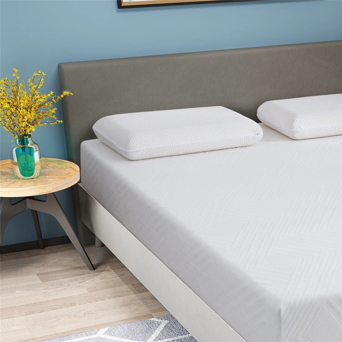 Materasso in memory foam da 12 pollici, materasso in gel rinfrescante al tè verde, letto in una scatola, certificato CertiPUR-US