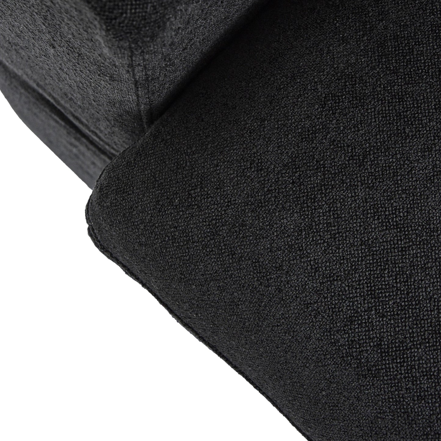 Divano componibile moderno a forma di L da 120 cm, divano modulare in lino con pouf contenitore