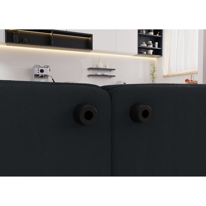 Divano a 4 posti in tessuto 127.4Fabric con seduta profonda, comodo divano a nuvola con cuscini