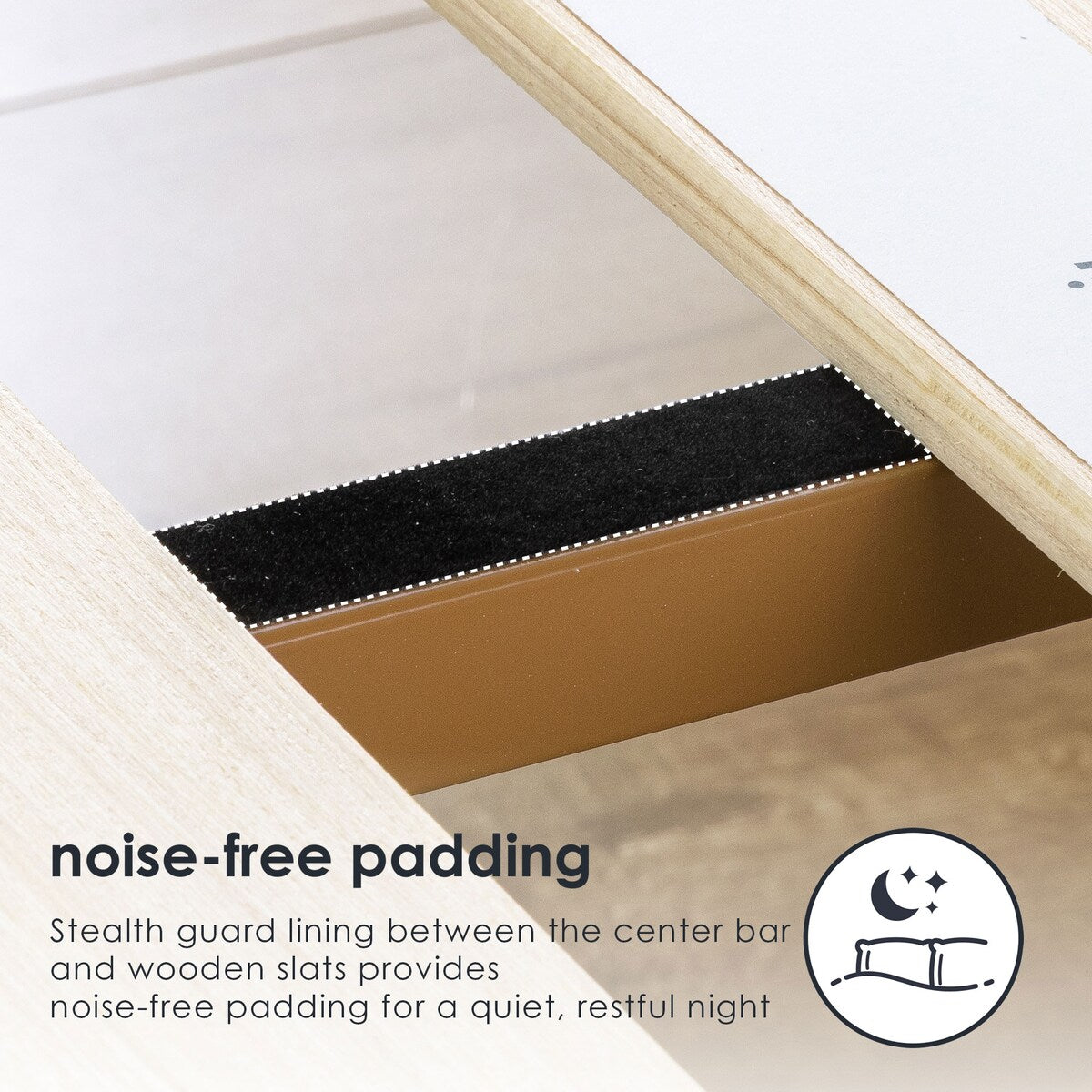 12 Letto a piattaforma classico in legno massello