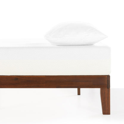 12 Letto a piattaforma classico in legno massello