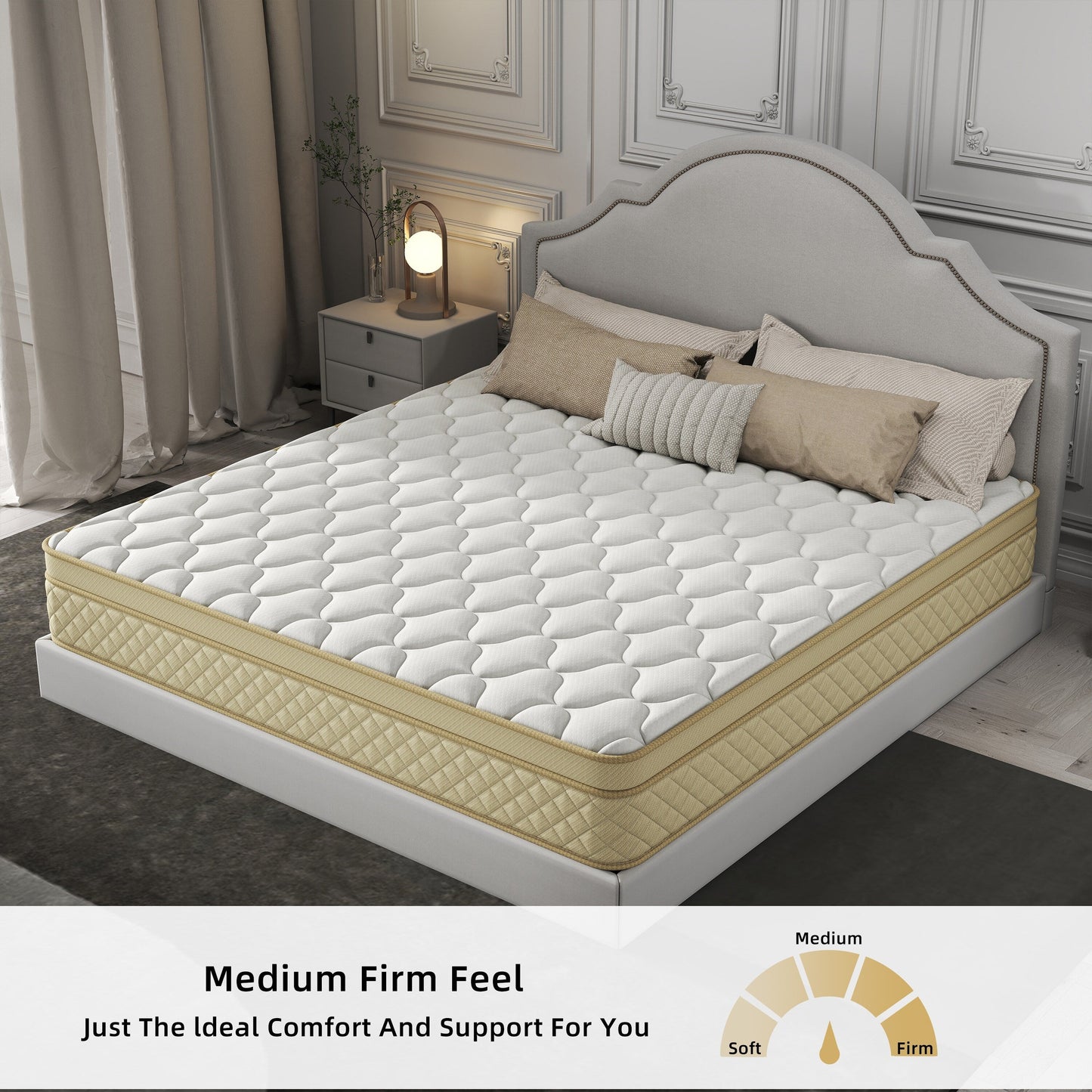 Materasso ibrido in memory foam di media grandezza da 12 euro in scatola