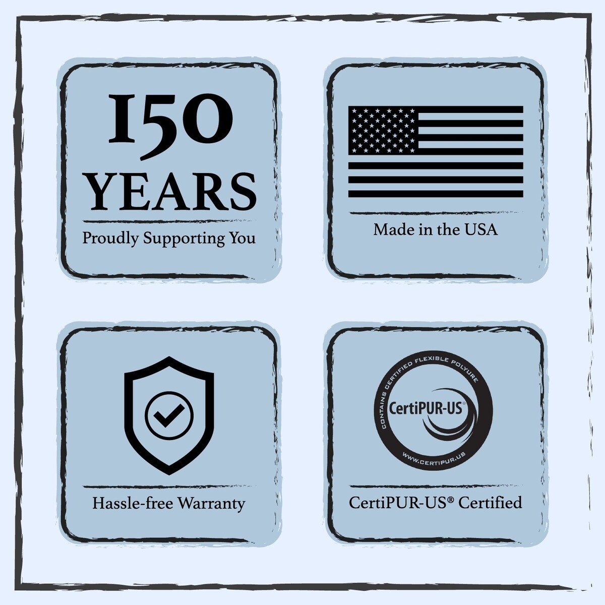 Materasso in schiuma convoluta 12 Hybrid Euro Top Plush