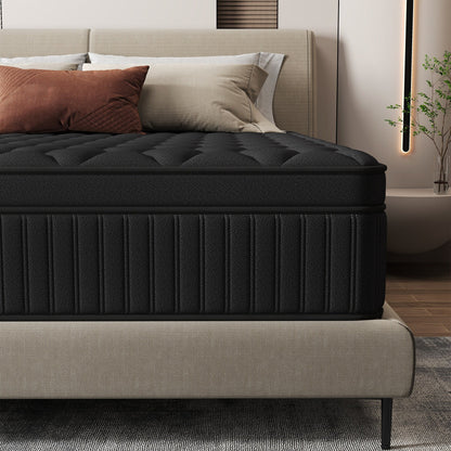 Materasso ibrido a molle insacchettate medie da 12 pezzi in una scatola