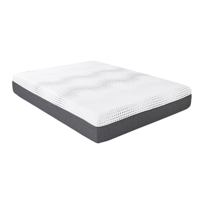 Materasso ibrido in memory foam con 12 molle insacchettate in morbida schiuma, materasso in memory foam con infusione di gel al tè verde in una scatola