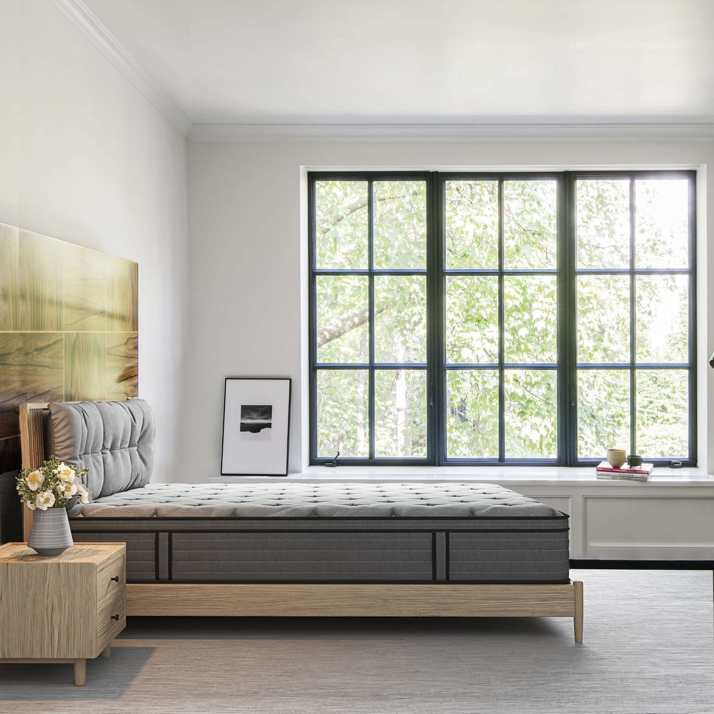 Materasso ibrido in memory foam medio da 12'' in una scatola, per supporto dei bordi e isolamento del movimento