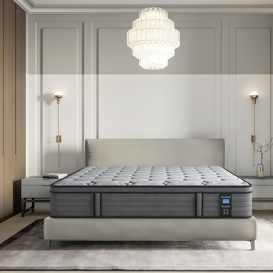 Materasso ibrido in memory foam medio da 12'' in una scatola, per supporto dei bordi e isolamento del movimento