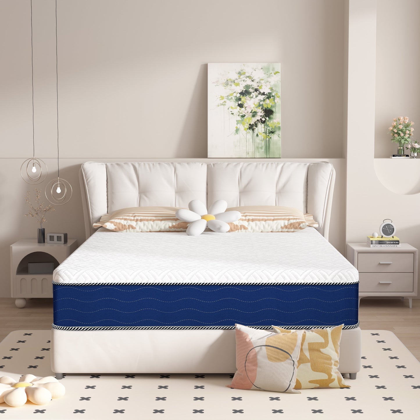 Materasso in memory foam gel semirigido da 12 pollici