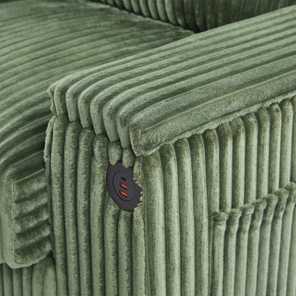 Divano in velluto a coste da 133 pollici a 4 posti