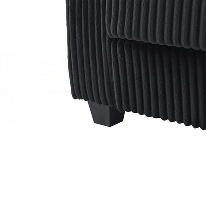 Divano in velluto a coste da 133 pollici a 4 posti