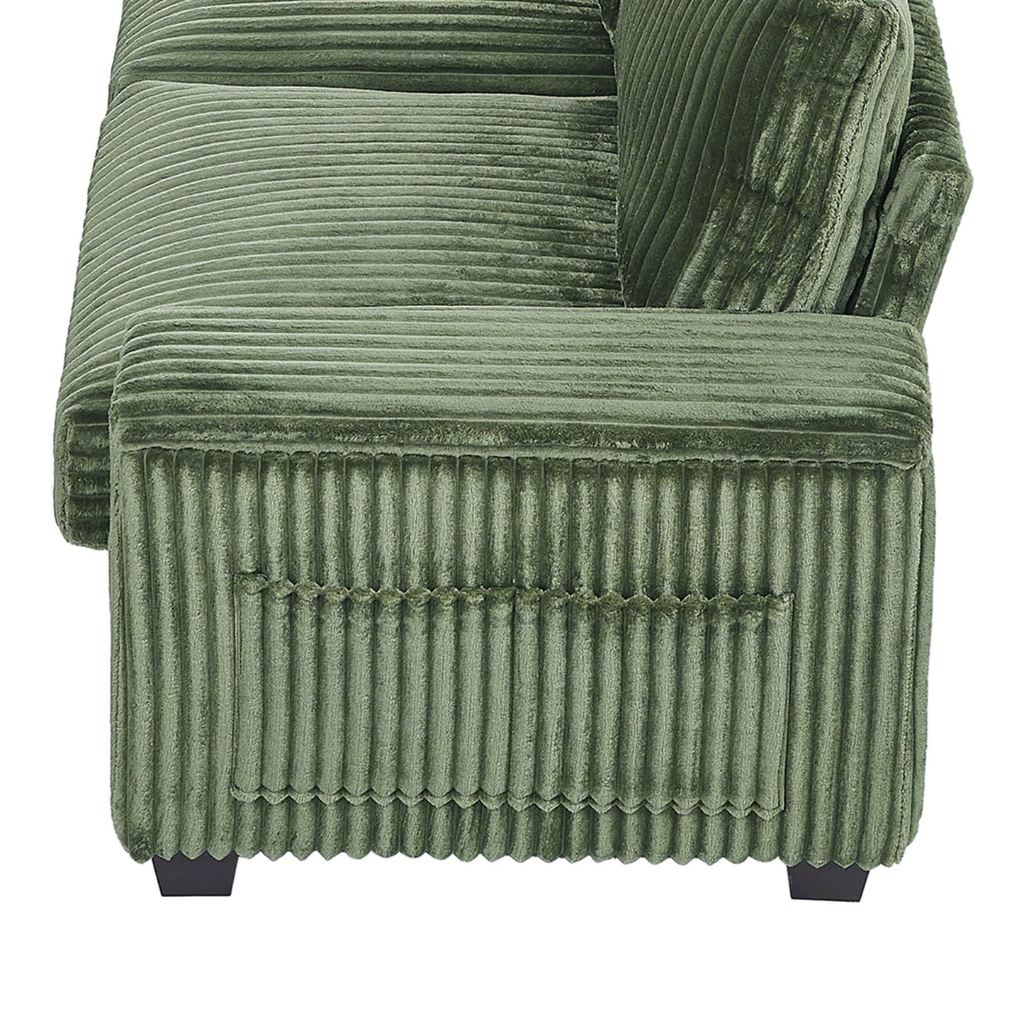 Divano in velluto a coste da 133 pollici a 4 posti