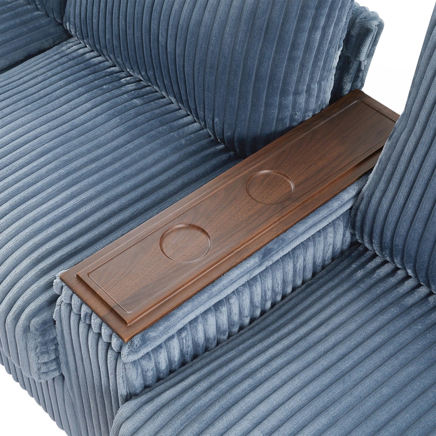 Divano in velluto a coste da 133 pollici a 4 posti