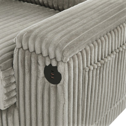 Divano in velluto a coste da 133 pollici a 4 posti