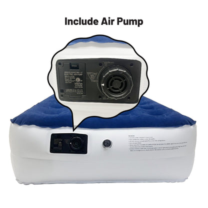 Materasso ad aria resistente da 14 pollici con tecnologia Comfort Coil e pompa ad alta capacità, ideale per campeggio, casa e viaggi portatili.