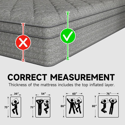 Materasso ibrido da 14 pollici in una scatola con memory foam in gel