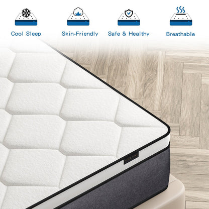 Materasso ibrido in memory foam da 14 pollici
