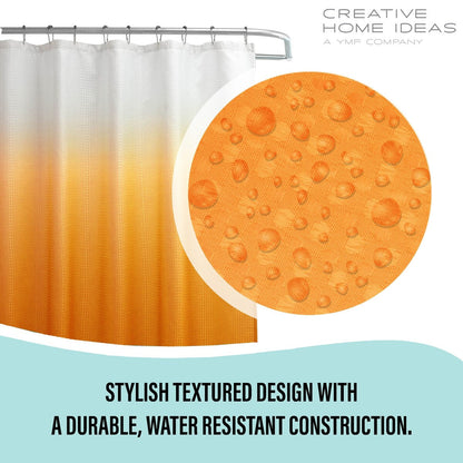 Set da bagno/doccia da 14 pezzi - Tenda da doccia sfumata, ganci e rivestimento in PEVA