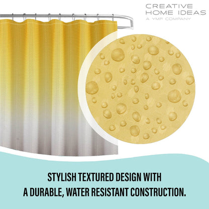 Set da bagno/doccia da 14 pezzi - Tenda da doccia sfumata, ganci e rivestimento in PEVA