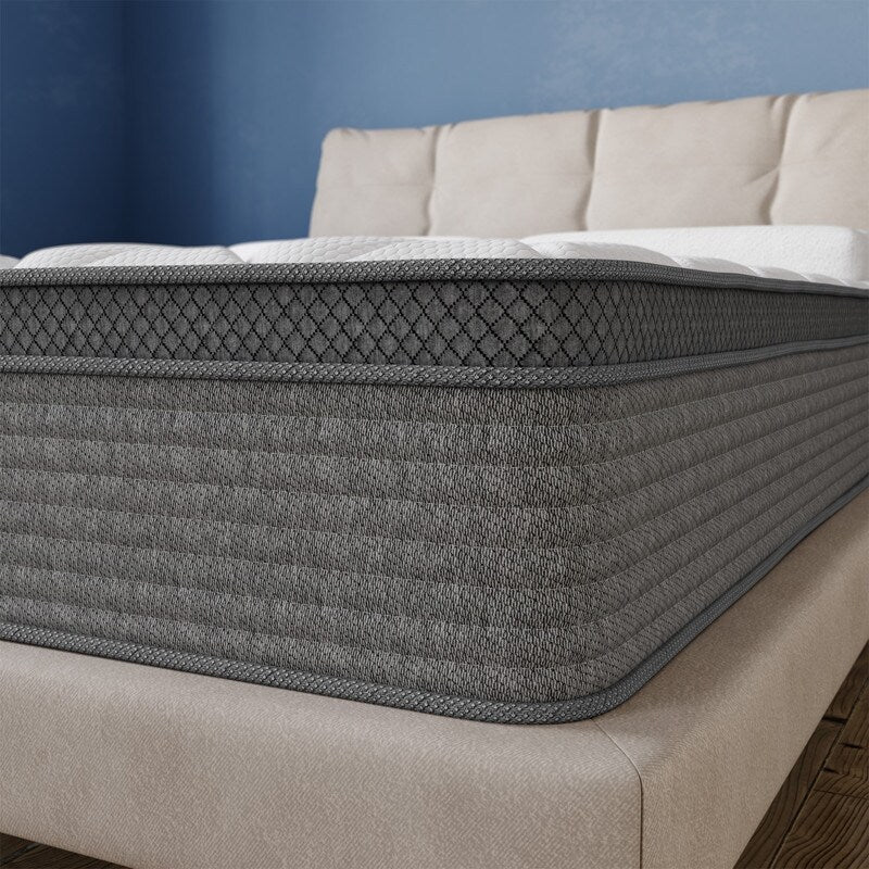 Materasso in memory foam con gel rinfrescante da 14 pollici, con molle insacchettate singolarmente e isolamento del movimento, per alleviare il mal di schiena e rinfrescare