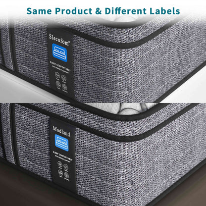 Materasso ibrido medio Euro Top da 14 pollici, materasso in memory foam in una scatola