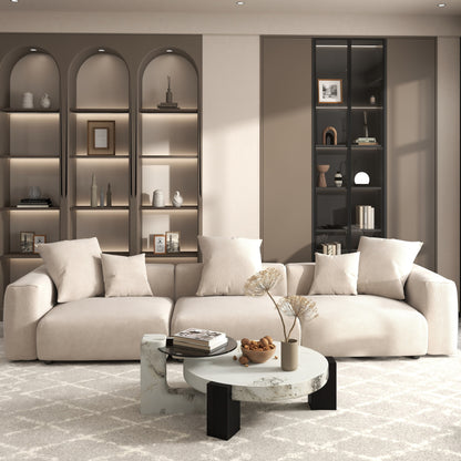 142 Divano componibile contemporaneo in velluto a coste Divano classico profondo