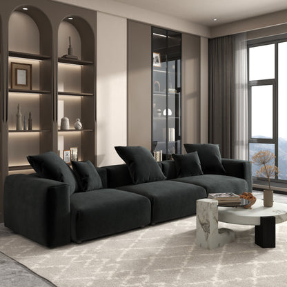 142 Divano componibile contemporaneo in velluto a coste Divano classico profondo