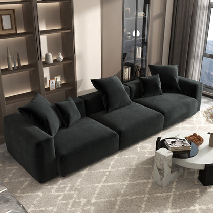 142 Divano componibile contemporaneo in velluto a coste Divano classico profondo