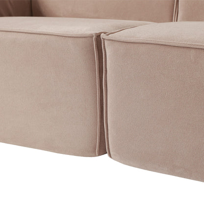 Divano componibile 149 Cloud, divano modulare a 4 posti, divani moderni e comodi in velluto a coste, divani per soggiorno