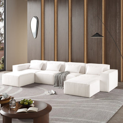 Divano componibile modulare a forma di U da 149, divano imbottito a 6 posti, combinazione libera