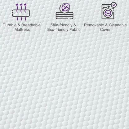 Materasso in memory foam con 14 gel morbidi con garanzia di 10 anni e certificazione CertiPUR-US e silenzioso