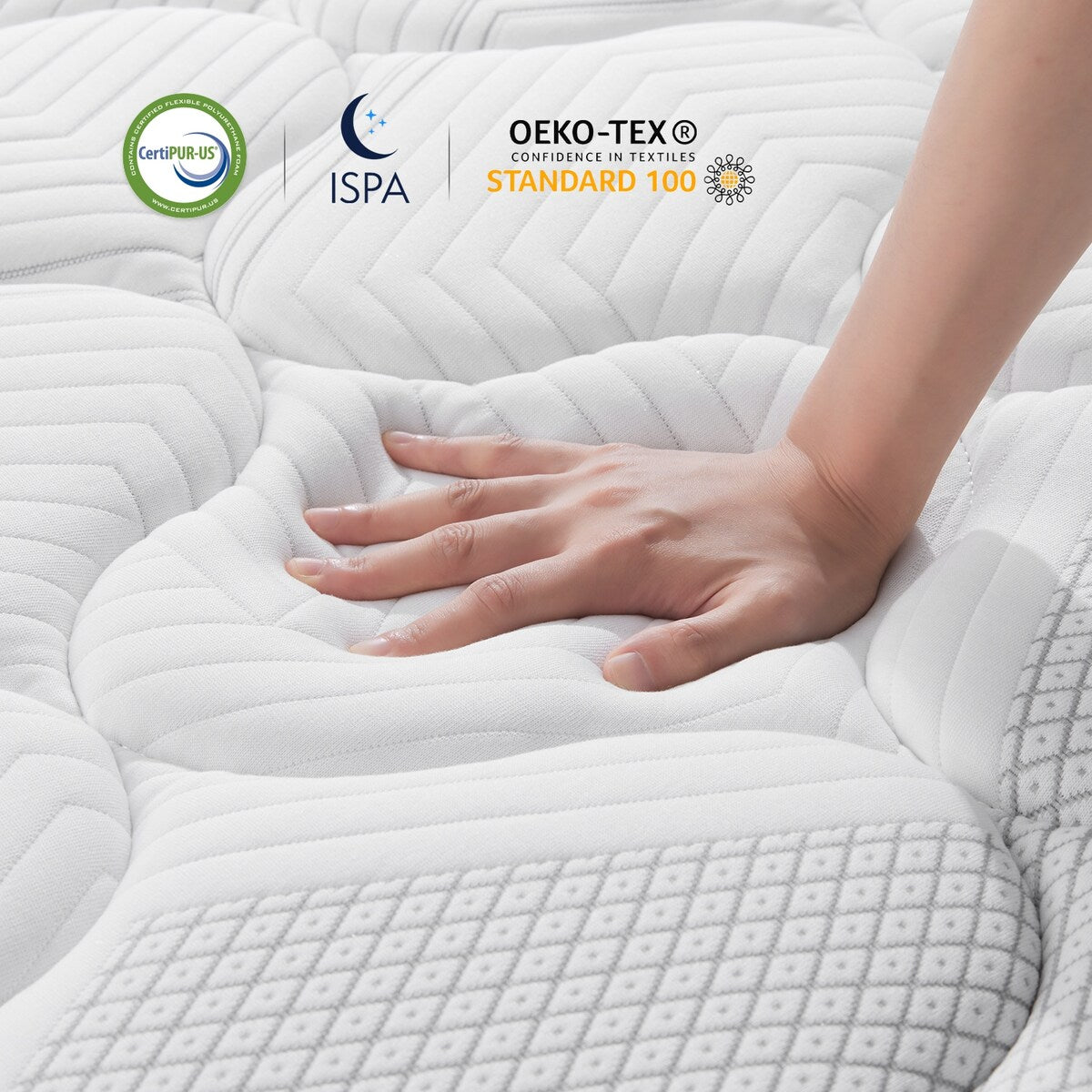 Materasso ibrido in memory foam da 14'' in una scatola