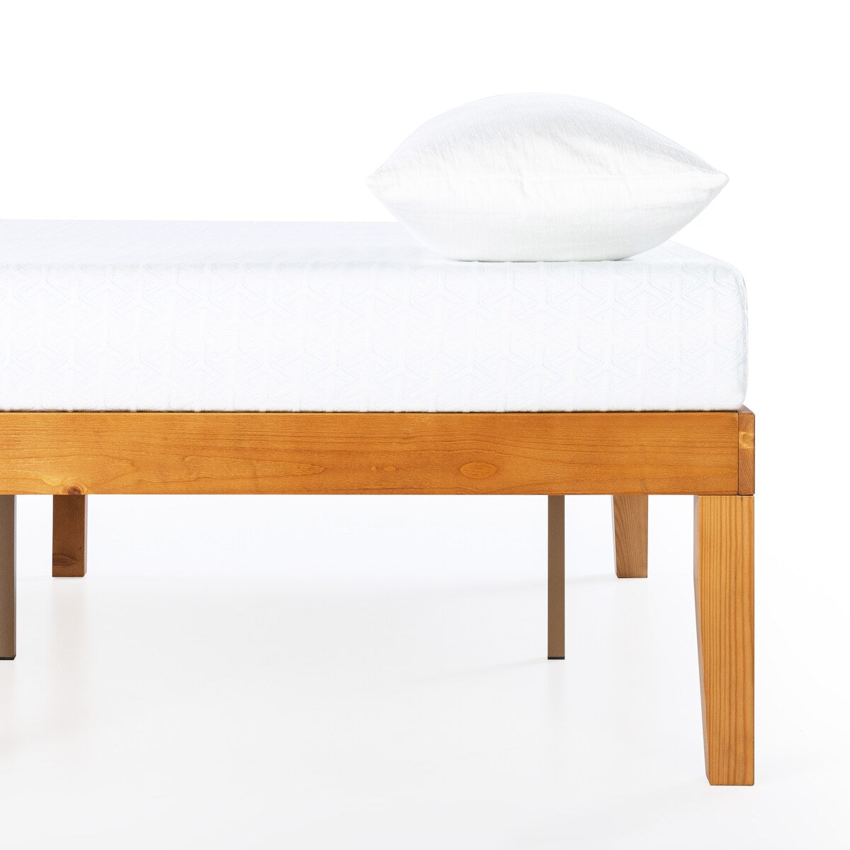 Struttura letto in legno massello classico da 16 pollici in più finiture