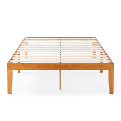 Struttura letto in legno massello classico da 16 pollici in più finiture