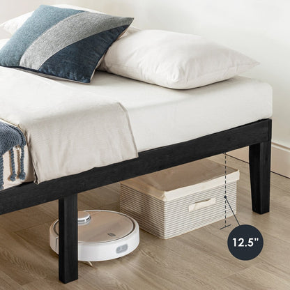 Struttura letto in legno massello classico da 16 pollici in più finiture