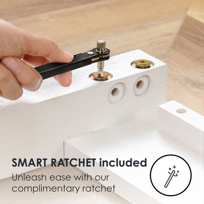 Struttura letto in legno massello classico da 16 pollici in più finiture