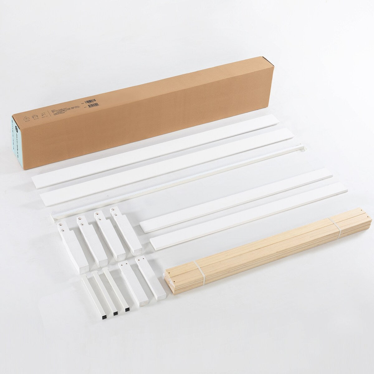 Struttura letto in legno massello classico da 16 pollici in più finiture