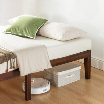 Struttura letto in legno massello classico da 16 pollici in più finiture