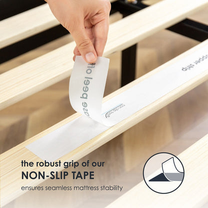 Struttura letto in legno massello classico da 16 pollici in più finiture