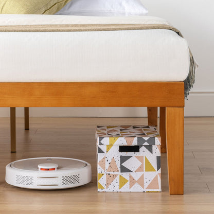 Struttura letto in legno massello classico da 16 pollici in più finiture