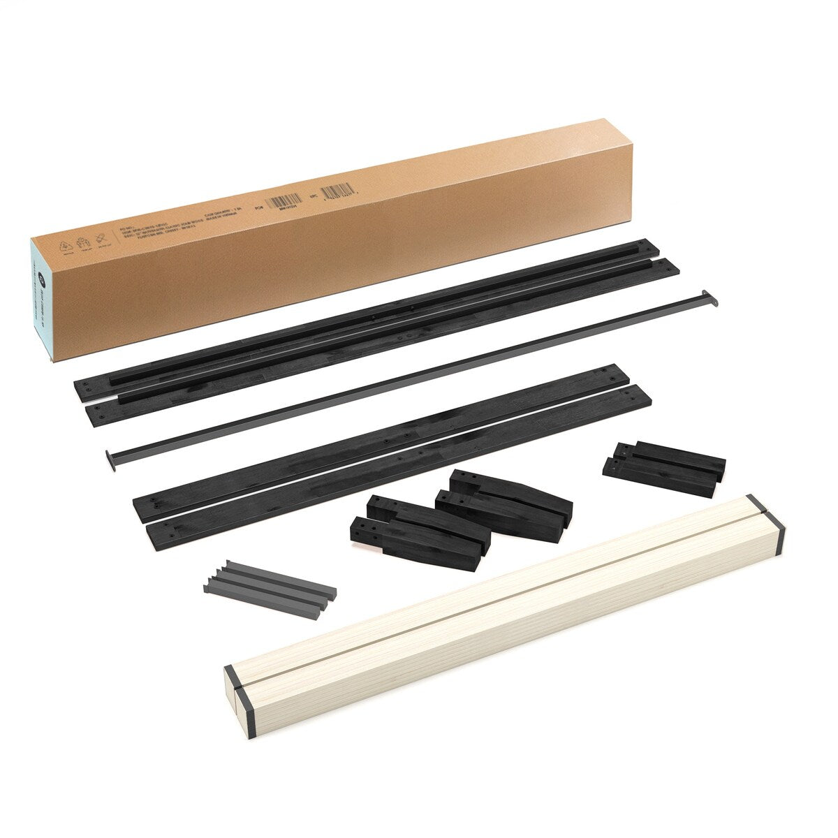 Struttura letto in legno massello classico da 16 pollici in più finiture