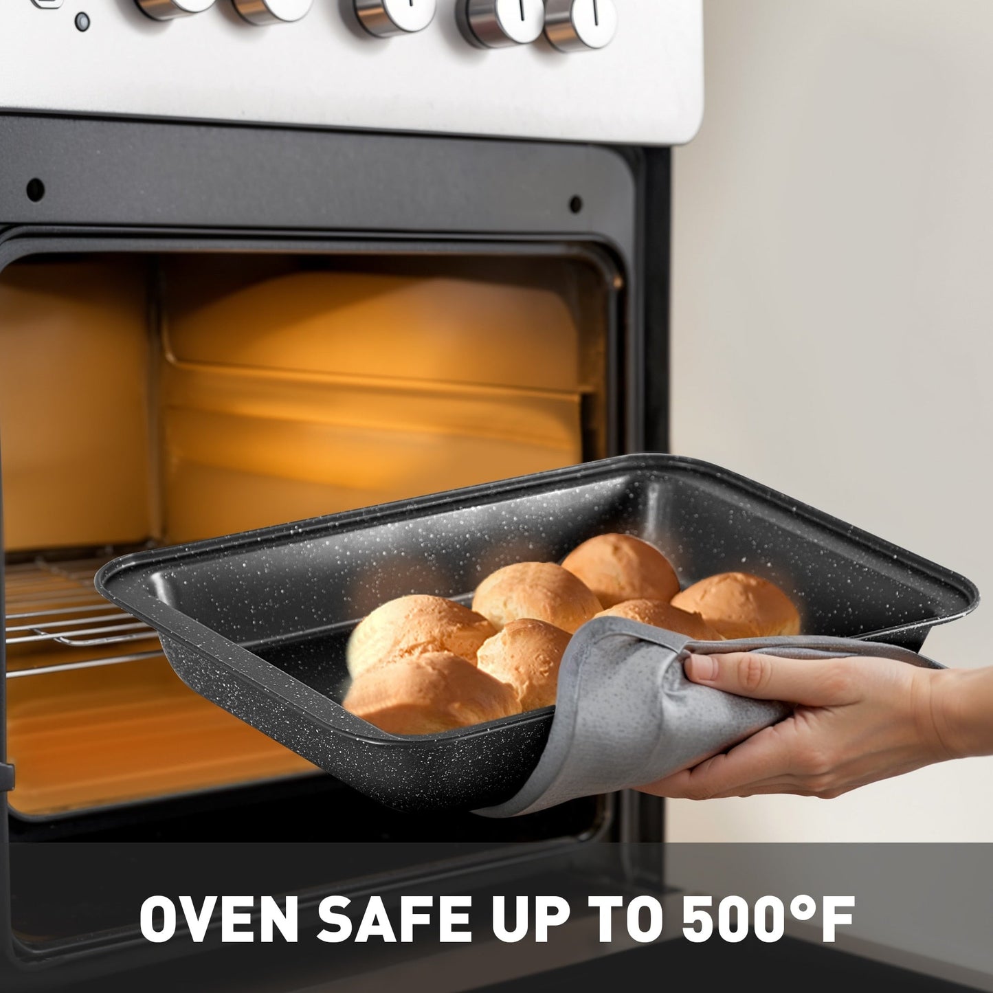 Set di pentole e padelle antiaderenti in granito da 17 pezzi